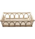 Bandeja 31cm Por 24cm Por 7cm De Altura Decorativa De Rattan Nature Bandeja 31cm Por 24cm Por 7cm De Altura Decorativa De Rattan Nature