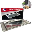 Bandeja Aço Inox Decorativa 30cm Retangular