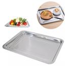 Bandeja Aço Inox Retangular Rasa 40x30 Restaurante Buffet