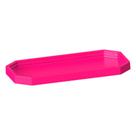 Bandeja Acrílica Lapidada 30x16 Pink Neon