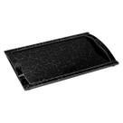 Bandeja Alça Vidro Amarela Branca Rosa Preta Transpar. 24cm