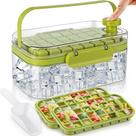 Bandeja armazenamento forma recipiente Gelo Camada Dupla