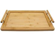 Bandeja bambu c alca 45x30cm