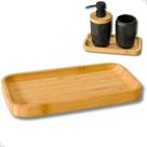 Bandeja Bambu Decorativa Lavabo Café Petisqueira Multiuso Bandeja Bambu Decorativa Lavabo Café Petisqueira Multiuso
