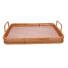 Bandeja Bambu Retangular com Alça Kali 30cm x 20cm Plástico - Lyor