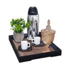 Bandeja Bebida Café Decorativa Bar Aparador Entrada Hall Mesa Enfeite Recepção Casa