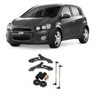 Bandeja + Bieleta + Kit Batente Chevrolet Sonic Dianteiro 2012 Até 2014 O Par