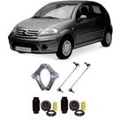 Bandeja + Bieleta + Kit Batente Citroen C3 Dianteiro 2003 Até 2012 O Par