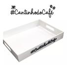 Bandeja Cantinho Do Café Decoração Cozinha Escritório Branca