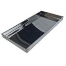 BANDEJA CANTO LISO 14x28x2CM EM INOX BANDEJA PADARIA