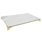 Bandeja Clássica Retangular Espelhada Pé Babilonia Pequeno Latonado 30x18 MDF Madeira Bandeja Clássica Retangular Espelhada Pé Babilonia Pequeno Latonado 30x18 MDF Madeira