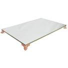 Bandeja Clássica Retangular Espelhada Pé Babilonia Pequeno Rose 30x18 MDF Madeira Bandeja Clássica Retangular Espelhada Pé Babilonia Pequeno Rose 30x18 MDF Madeira