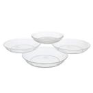 Bandeja coletora para plantas de pires de plástico Royal Imports Clear 10 cm, 6 unidades