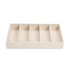 Bandeja com inserção de óculos de sol WOLF VAULT Beige com 5 compartimentos