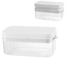 Bandeja Cubos De Gelo Com Tampa e Suporte Pote Armazenamento