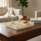 Bandeja de Acrílico Crema Marfil - 40x35