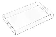 Bandeja De Acrílico Transparente 3mm 30 X 26 X 5cm Bandeja De Acrílico Transparente 3mm 30 X 26 X 5cm