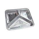 Bandeja de Alumínio Retangular 3 Divisórias D17-100 Wyda 900ml 100und