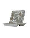 Bandeja de alumínio retangular c/ 3 divisória t-67 1000ml - térmica