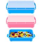 Bandeja de areia Sensory Bins Beeveer com tampa, 2 unidades para crianças (rosa, azul) Bandeja de areia Sensory Bins Beeveer com tampa, 2 unidades para crianças (rosa, azul)