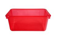 Bandeja de armazenamento School Smart Stackable Small Candy Red