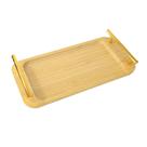 Bandeja de bambu c/ alça plástica 31cm Bandeja de bambu c/ alça plástica 31cm