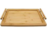 Bandeja de Bambu com Alça (35 cm) - P
