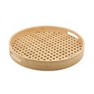 Bandeja De Bambu Oikos Vazada 40cm Redonda