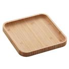 Bandeja de Bambu Organizador Multiuso Casa Cozinha Escritório Material Reforçado Design Quadrado Moderno Minimalista