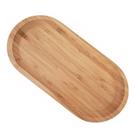 Bandeja De Bambu Oval 34cm Servir Petisco Frios Gamela Tábua