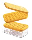 Bandeja de cubos de gelo Brigii com tampa e compartimento de 56 cubos com fundo de silicone