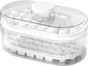 Bandeja de Cubos de Gelo, Caixa de Freezer Portátil para Armazenamento de Gelo MS328