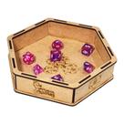 Bandeja de Dados Slim Hexagonal - RPG Bandeja de Dados Slim Hexagonal - RPG