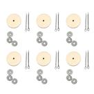 Bandeja de fibra Doll Joint Cotter Pin Joint, 24 mm, 20 conjuntos