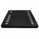 Bandeja de fixacao dupla p/ rack 19" 1u p400 preto fibracem