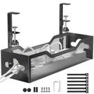 Bandeja de gerenciamento de cabos Litwaro Under Desk Metal Mesh