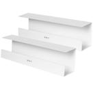 Bandeja de gerenciamento de cabos VIVO Under Desk 43 cm branca, pacote com 2 Bandeja de gerenciamento de cabos VIVO Under Desk 43 cm branca, pacote com 2