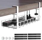 Bandeja de gerenciamento de cabos Xpatee No Drill No Screws branca