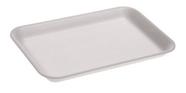 Bandeja De Isopor rasa Branca Fr-03 Com 50 Unidades