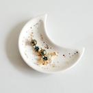 Bandeja de joias BIHOIB Small Moon Ceramic White