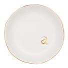 Bandeja de joias COLLECTIVE HOME Ceramic White para mulheres de 12 cm