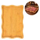 Bandeja de Madeira 34cm Retangular Grande Natural Decorativa Bandeja de Madeira 34cm Retangular Grande Natural Decorativa