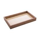 Bandeja De Madeira Com Sisal E Bambu Natural 30Cm X 17Cm X 4Cm - Wolff