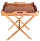 Bandeja de madeira com suporte de madeira - John Somers - MVI42