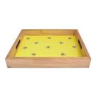 Bandeja de Madeira Pinus com Design de Abelhas