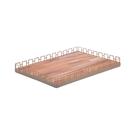 Bandeja de Madeira Teca Elos 45cm x 33cm x 5cm - Wolff Craft
