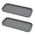 Bandeja de pia Mofason Silicone Sponge Holder Soap Grey, pacote com 2