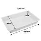 Bandeja de Plástico Branca com Capacidade de 2.2L, 7L, 17L Plasvale Bandeja de Plástico Branca com Capacidade de 2.2L, 7L, 17L Plasvale
