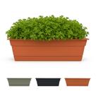 Bandeja de resina à prova de intempéries Planter Bloem Dura Cotta de 61 cm