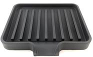 Bandeja de saboneteira e suporte de esponja Happitasa Silicone x2 Black